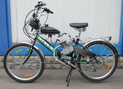 Складной велосипед с мотором
